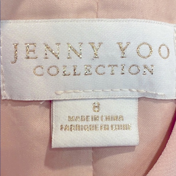 Jenny Yoo Bridesmaids wrap dress, blush - Picture 6 of 10